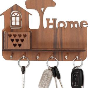 "Nature's Haven: Home & Tree Keychain and Mobile Phone Holder"