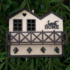 "Stylish Wooden Wall Key Holders: Perfectly Organize Your Space"