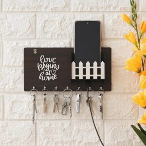 Love Begain At Home: Single Pocket Keychain & Phone Holder