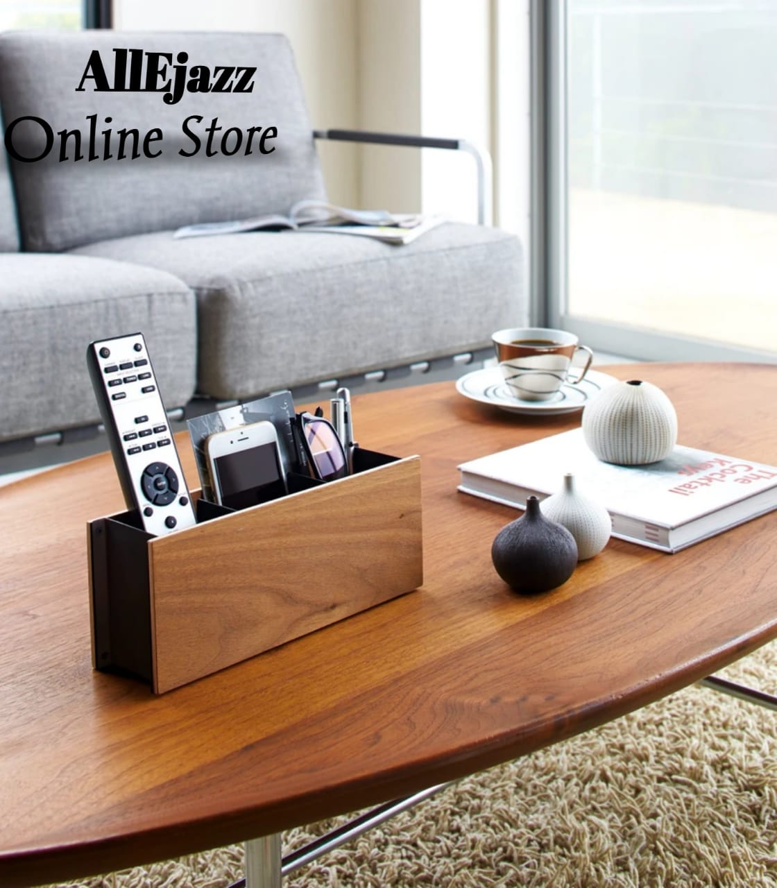 Stand with Visiting Card and Mobile Holder Wooden Desk Organizer | Pen and Pencil Stand for Office Table with Business Card Holder Box and Mobile Stand