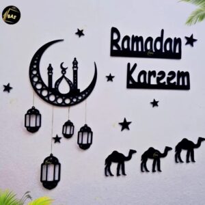 Ramadan Kareem Wooden Wall Décor – Islamic Home Decoration in Pakistan