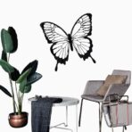 Floral Butterfly Geometric Wall Art – Precision Laser-Cut Decorative Wall Hanging - Image 2