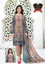 Women's Premium 3 Piece Printed Lawn Suit with Chiffon Dupatta | Unstitched Summer Collection