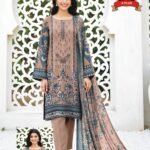 Women's Premium 3 Piece Printed Lawn Suit with Chiffon Dupatta | Unstitched Summer Collection