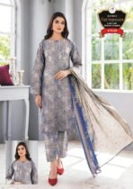 Women's Premium 3 Piece Printed Lawn Suit with Chiffon Dupatta | Unstitched Summer Collection
