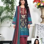 Women's Premium 3 Piece Printed Lawn Suit with Chiffon Dupatta | Unstitched Summer Collection