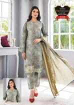 Women's Premium 3 Piece Printed Lawn Suit with Chiffon Dupatta | Unstitched Summer Collection