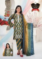 Women's Premium 3 Piece Printed Lawn Suit with Chiffon Dupatta | Unstitched Summer Collection