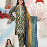 Women's Premium 3 Piece Printed Lawn Suit with Chiffon Dupatta | Unstitched Summer Collection