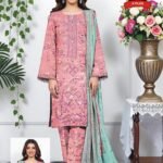 Women's Premium 3 Piece Printed Lawn Suit with Chiffon Dupatta | Unstitched Summer Collection