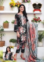Women's Premium 3 Piece Printed Lawn Suit with Chiffon Dupatta | Unstitched Summer Collection