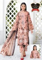 Women's Premium 3 Piece Printed Lawn Suit with Chiffon Dupatta | Unstitched Summer Collection