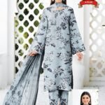 Women's Premium 3 Piece Printed Lawn Suit with Chiffon Dupatta | Unstitched Summer Collection