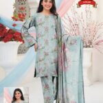 Women's Premium 3 Piece Printed Lawn Suit with Chiffon Dupatta | Unstitched Summer Collection