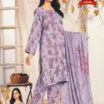 Women's Premium 3 Piece Printed Lawn Suit with Chiffon Dupatta | Unstitched Summer Collection