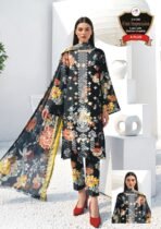 Women's Premium 3 Piece Printed Lawn Suit with Chiffon Dupatta | Unstitched Summer Collection