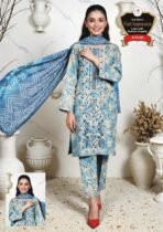 Women's Premium 3 Piece Printed Lawn Suit with Chiffon Dupatta | Unstitched Summer Collection