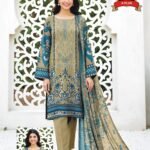 Women's Premium 3 Piece Printed Lawn Suit with Chiffon Dupatta | Unstitched Summer Collection