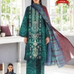 Women's Premium 3 Piece Printed Lawn Suit with Chiffon Dupatta | Unstitched Summer Collection