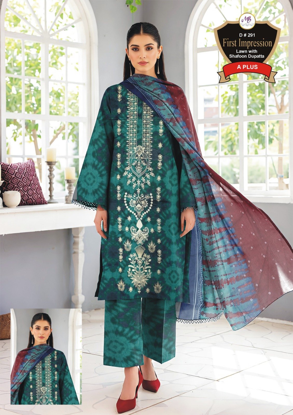 WhatsApp Image 2026-07-16 at 7.34.24 PM Women's Premium 3 Piece Printed Lawn Suit with Chiffon Dupatta | Unstitched Summer Collection - Image 1