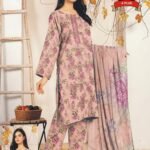 Women's Premium 3 Piece Printed Lawn Suit with Chiffon Dupatta | Unstitched Summer Collection