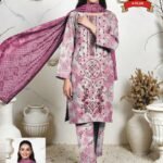 Premium Women's 3 Piece Lawn Suit with Chiffon Dupatta